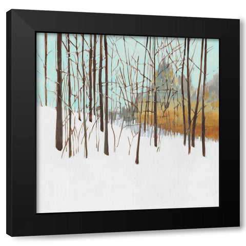 Winters Day I  Black Modern Wood Framed Art Print with Double Matting by Wilde, Susan