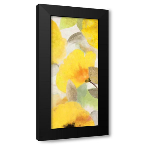 Happy Florals II - Mini Black Modern Wood Framed Art Print with Double Matting by Wilson, Aimee