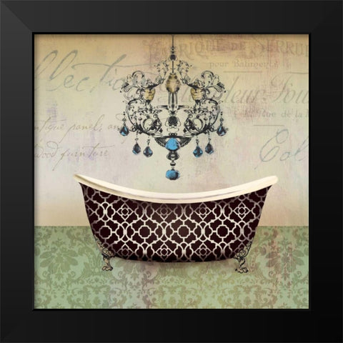 French Vintage Bath I - Mini Black Modern Wood Framed Art Print by Wilson, Aimee