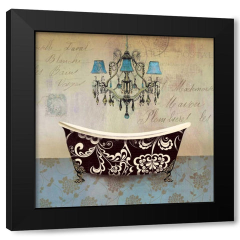 French Vintage Bath II - Mini Black Modern Wood Framed Art Print by Wilson, Aimee