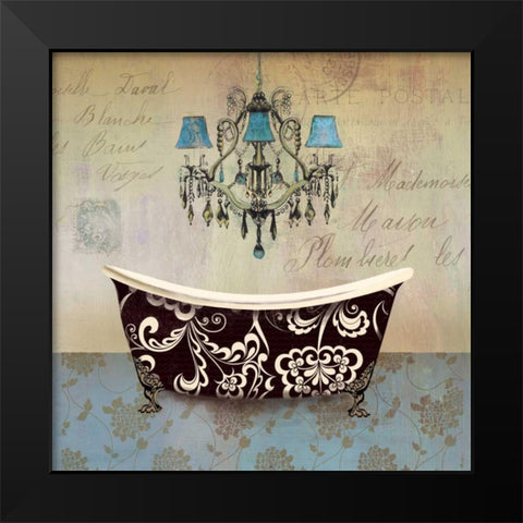 French Vintage Bath II - Mini Black Modern Wood Framed Art Print by Wilson, Aimee