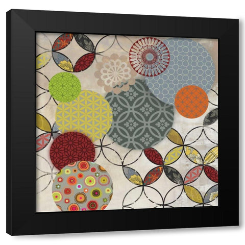 Give and Take II Black Modern Wood Framed Art Print with Double Matting by Wilson, Aimee