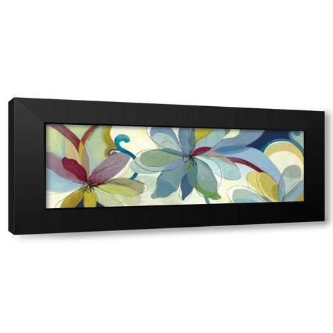 Silk Flowers I Black Modern Wood Framed Art Print by Wilson, Aimee