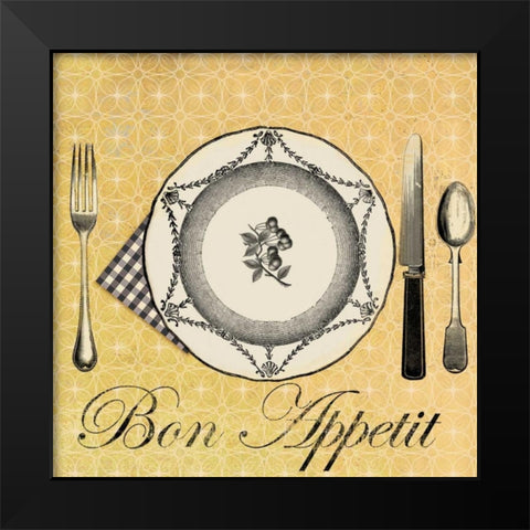 Appetit Black Modern Wood Framed Art Print by Wilson, Aimee