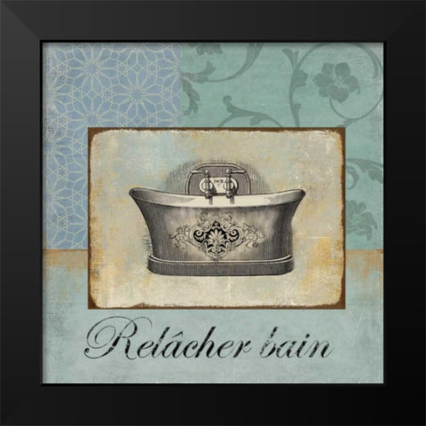 Relacher Bain Black Modern Wood Framed Art Print by Wilson, Aimee