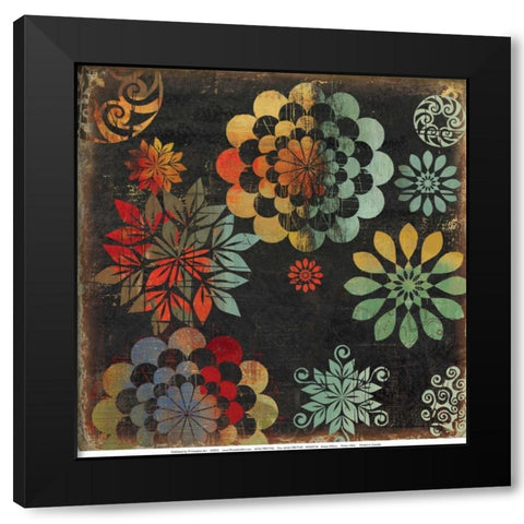 Vivian I Black Modern Wood Framed Art Print with Double Matting by Wilson, Aimee