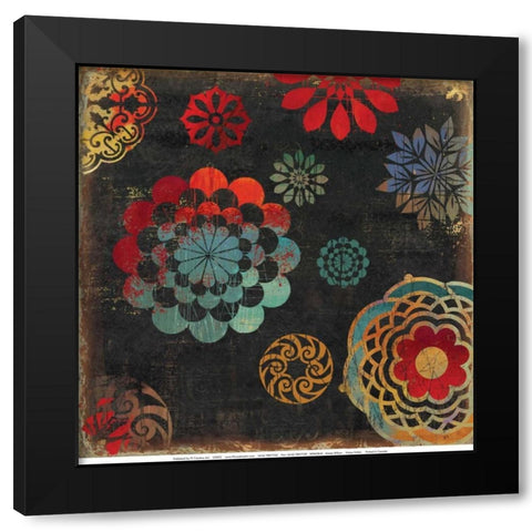 Vivian II Black Modern Wood Framed Art Print with Double Matting by Wilson, Aimee