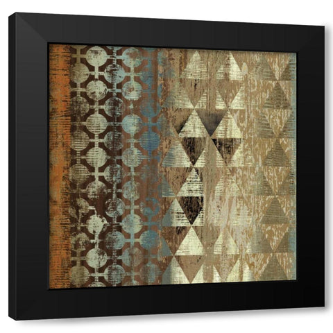 Tribal Moderne IV Black Modern Wood Framed Art Print with Double Matting by Wilson, Aimee