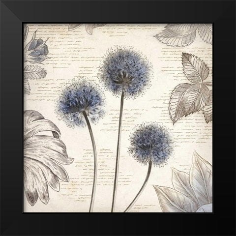 Blushing Blue I - Mini Black Modern Wood Framed Art Print by Wilson, Aimee