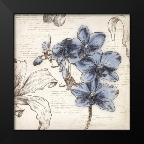 Blushing Blue II - Mini Black Modern Wood Framed Art Print by Wilson, Aimee