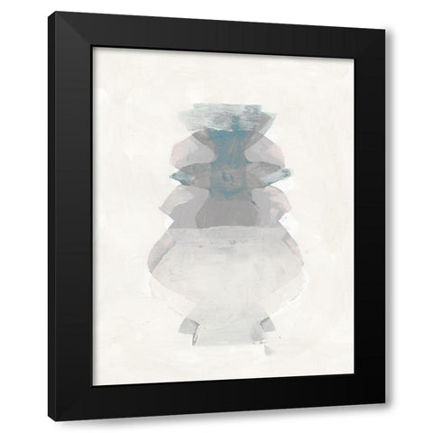 Amphora I Black Modern Wood Framed Art Print by Cartissi