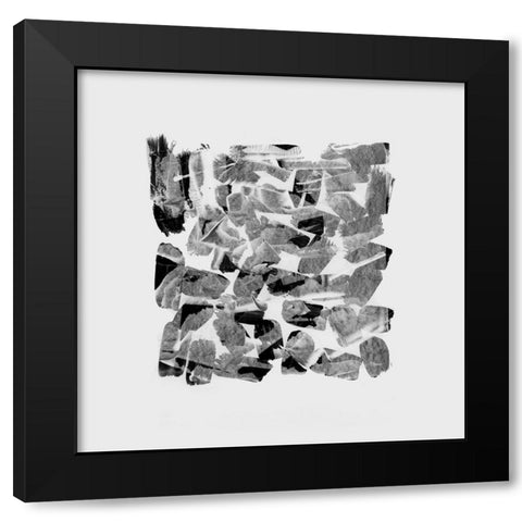 White Scrub I Black Modern Wood Framed Art Print by Cartissi