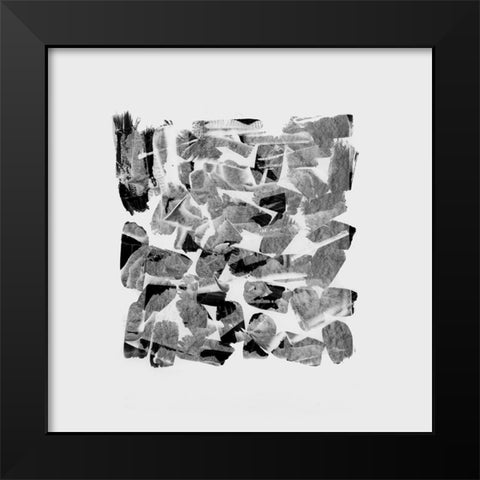 White Scrub I Black Modern Wood Framed Art Print by Cartissi
