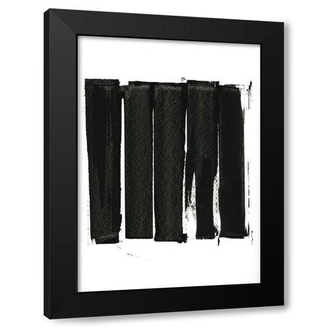 Black Bars II  Black Modern Wood Framed Art Print by Cartissi