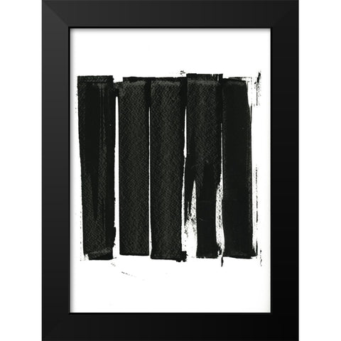Black Bars II  Black Modern Wood Framed Art Print by Cartissi