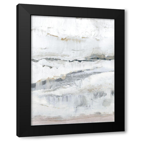 Melting Ice I Black Modern Wood Framed Art Print by Cartissi