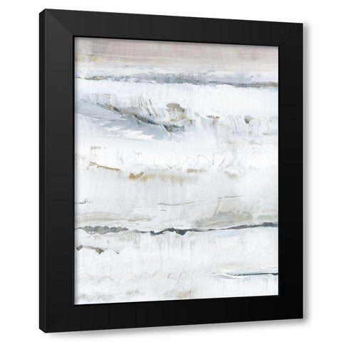 Melting Ice II Black Modern Wood Framed Art Print with Double Matting by cartissi