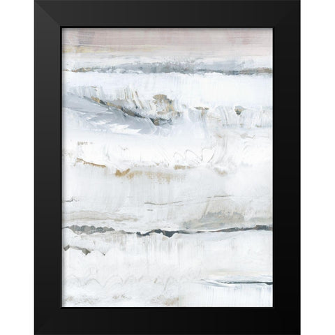 Melting Ice II Black Modern Wood Framed Art Print by cartissi