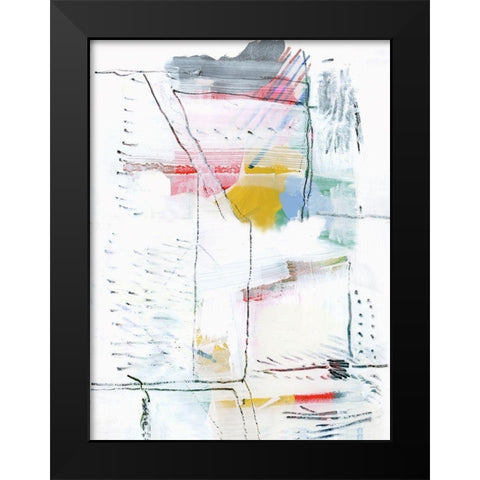 Experimental I Black Modern Wood Framed Art Print by Cartissi