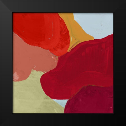 Red Clouds I Black Modern Wood Framed Art Print by Cartissi