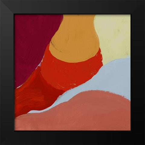 Red Clouds II  Black Modern Wood Framed Art Print by Cartissi