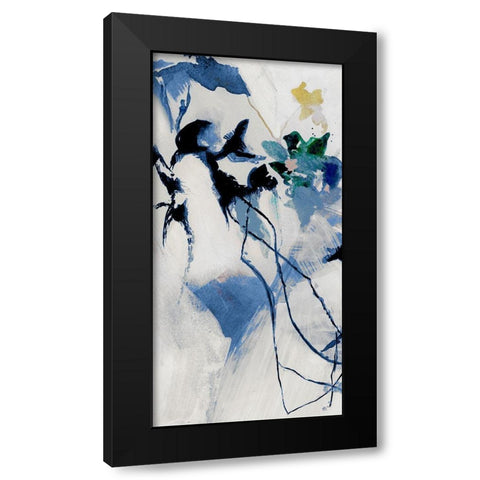 Japanese Blossom II Black Modern Wood Framed Art Print with Double Matting by Cartissi