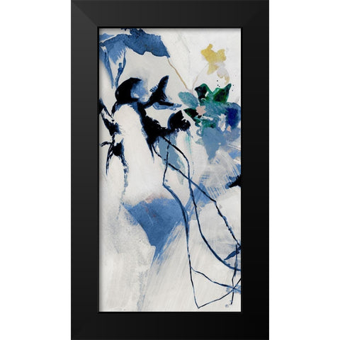 Japanese Blossom II Black Modern Wood Framed Art Print by Cartissi