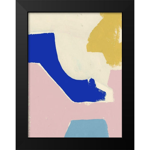 Playful VII Black Modern Wood Framed Art Print by Cartissi