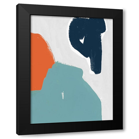 Tempo II Black Modern Wood Framed Art Print by Cartissi