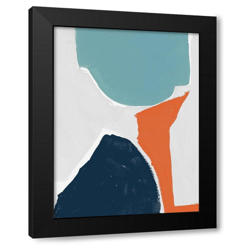 Tempo III Black Modern Wood Framed Art Print by Cartissi
