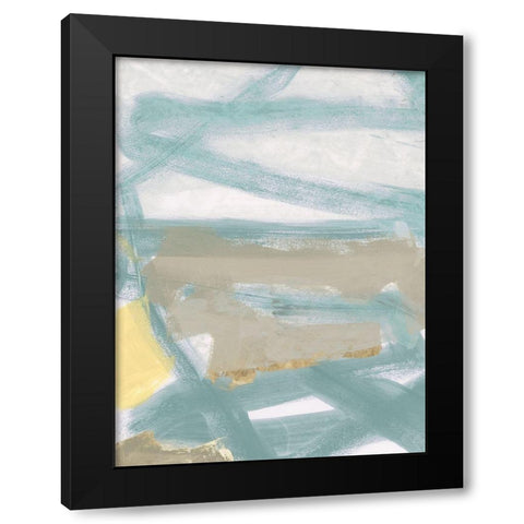 Pale Light III Black Modern Wood Framed Art Print with Double Matting by Cartissi