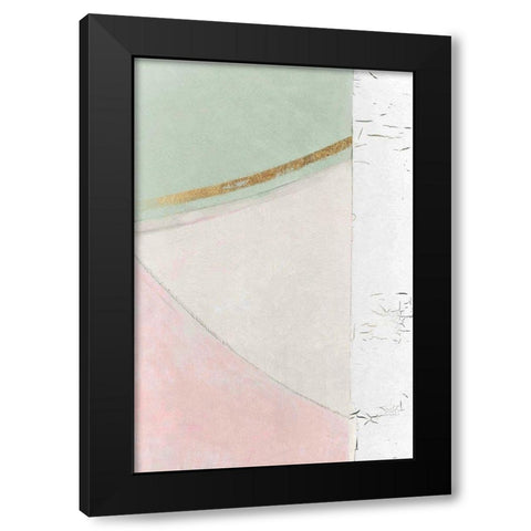 Abstract Elegance I Black Modern Wood Framed Art Print by Cartissi