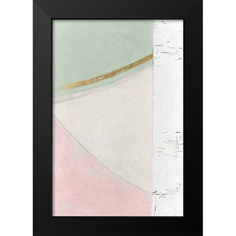 Abstract Elegance I Black Modern Wood Framed Art Print by Cartissi