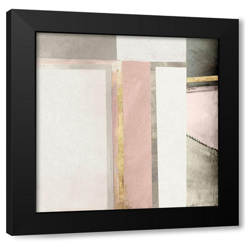 Abstract Elegance II Black Modern Wood Framed Art Print by Cartissi