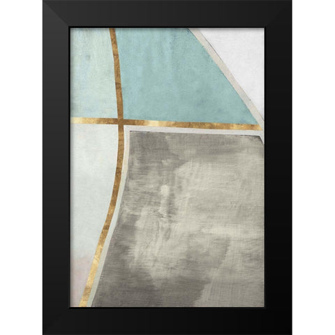 Abstract Elegance IV Black Modern Wood Framed Art Print by Cartissi