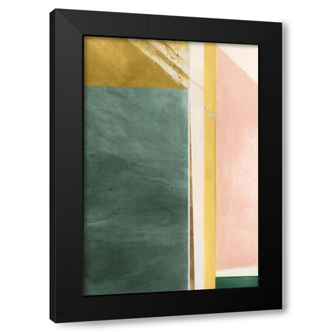 Abstract Elegance V Black Modern Wood Framed Art Print by Cartissi