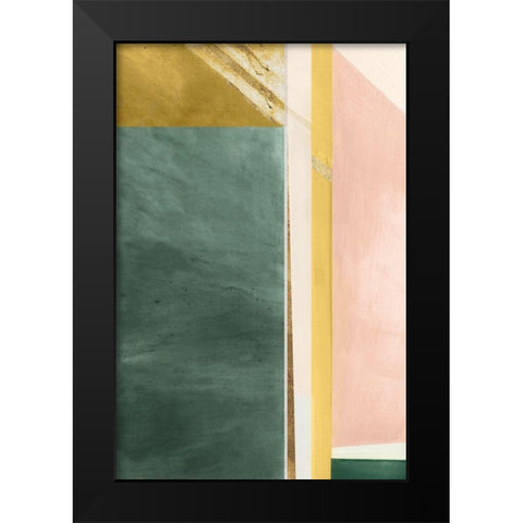Abstract Elegance V Black Modern Wood Framed Art Print by Cartissi