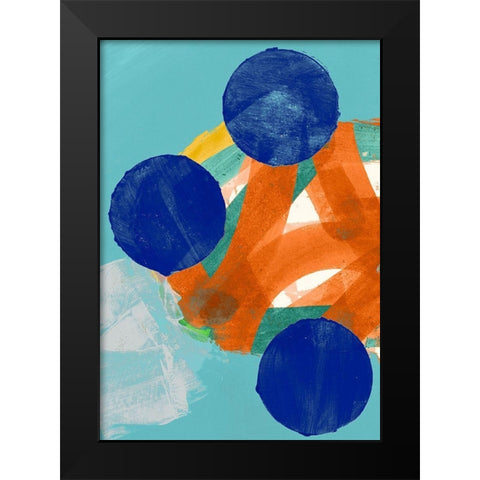 Blue Valentine II  Black Modern Wood Framed Art Print by Cartissi