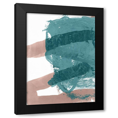 Bounce I  Black Modern Wood Framed Art Print by Cartissi