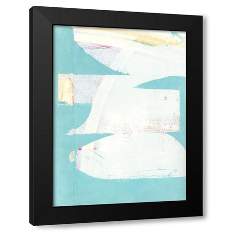 Carve II  Black Modern Wood Framed Art Print with Double Matting by Cartissi