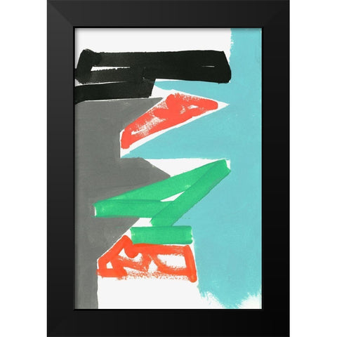Stepti the Sea II Black Modern Wood Framed Art Print by Cartissi