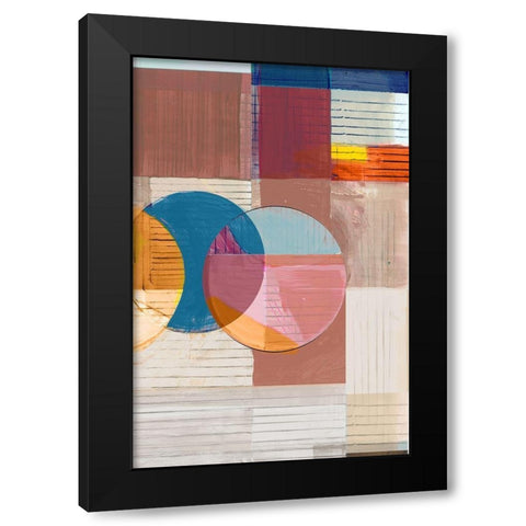 Candy Love II Black Modern Wood Framed Art Print with Double Matting by Cartissi