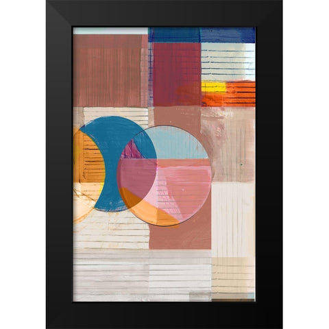 Candy Love II Black Modern Wood Framed Art Print by Cartissi