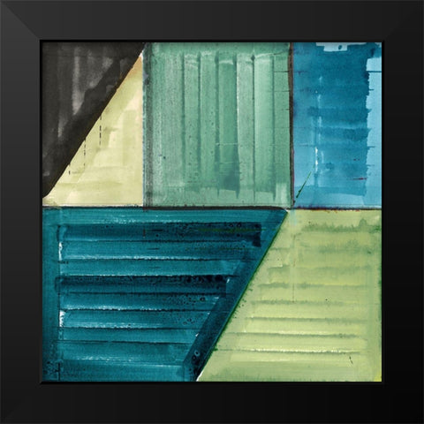 In the Suburbs I  Black Modern Wood Framed Art Print by Cartissi
