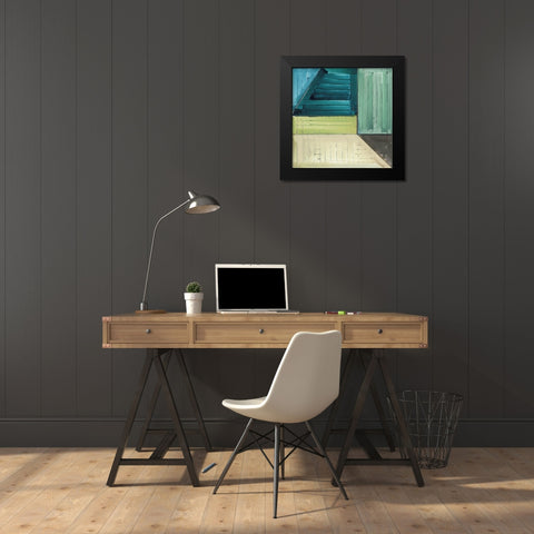 In the Suburbs II Black Modern Wood Framed Art Print by Cartissi
