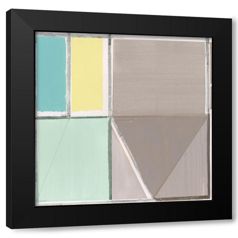Field Plains I  Black Modern Wood Framed Art Print with Double Matting by Cartissi