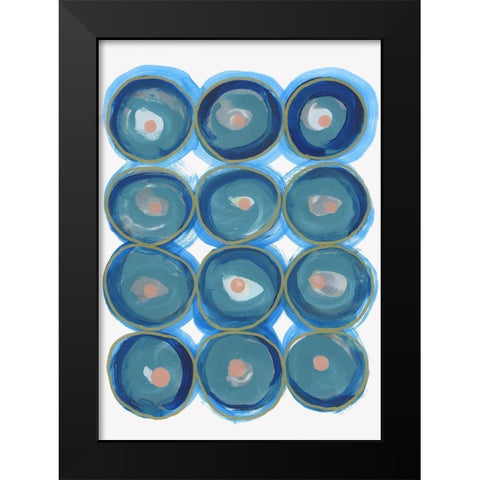 Forever and Always I  Black Modern Wood Framed Art Print by Cartissi