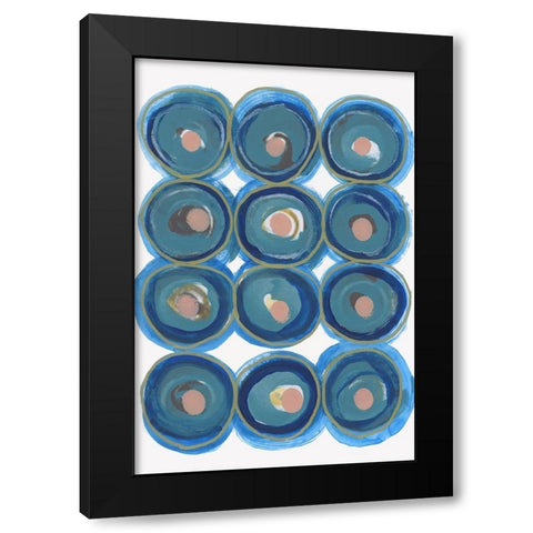 Forever and Always II  Black Modern Wood Framed Art Print by Cartissi