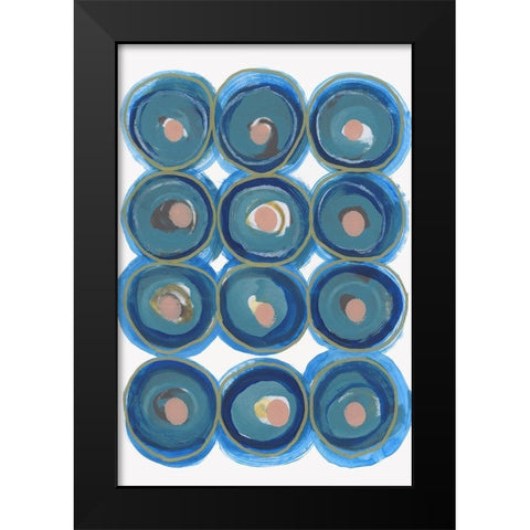 Forever and Always II  Black Modern Wood Framed Art Print by Cartissi