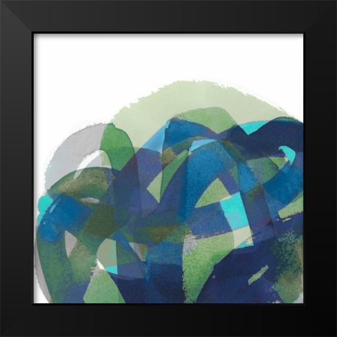 A Bundle of Blue I Black Modern Wood Framed Art Print by Cartissi